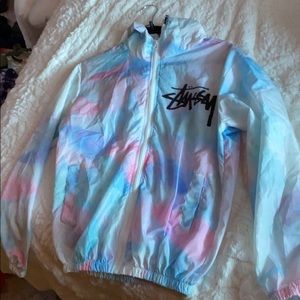 Stüssy tie dye windbreaker